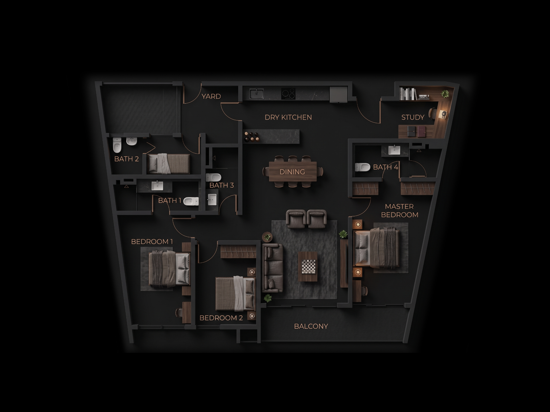 Type C Practical Layout floor plan